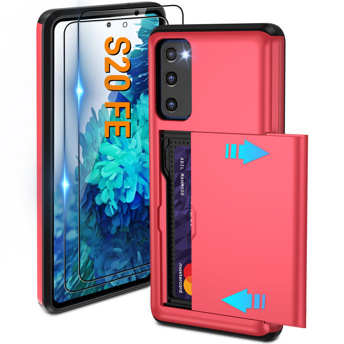 PC+silicone phone case with SIM card slot for Samsung Galaxy A56 5G