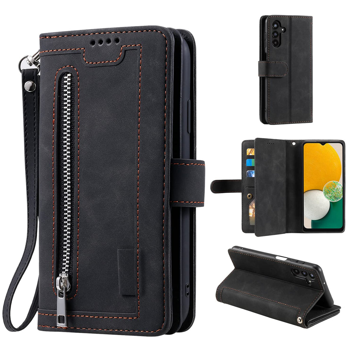 Leather phone case for Samsung Galaxy A35 5G