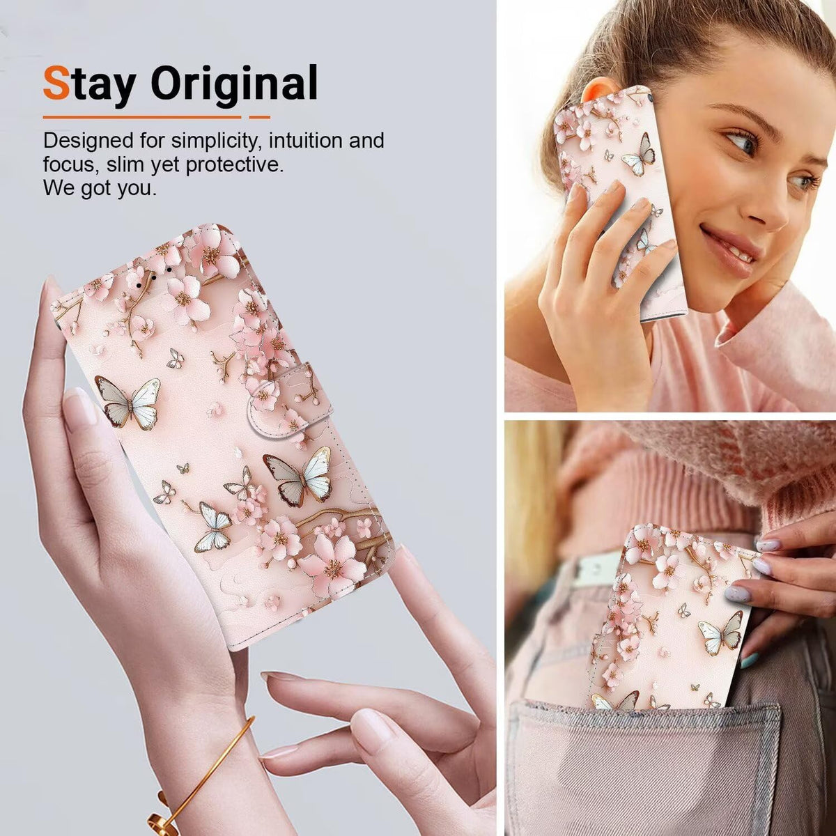 Genuine Leather Flip Case for Samsung A17 4G/5G