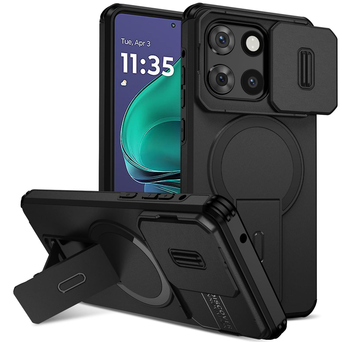Magnetic shockproof phone case for Moto G Stylus 2025 (6.7-inch).