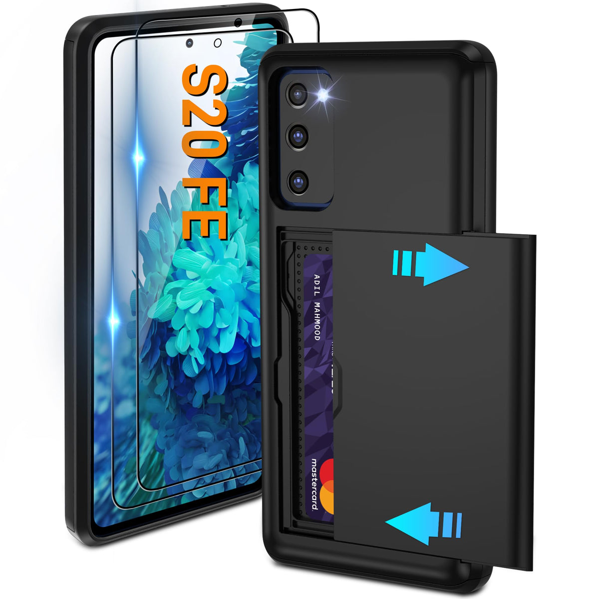 PC+silicone phone case with SIM card slot for Samsung Galaxy A56 5G