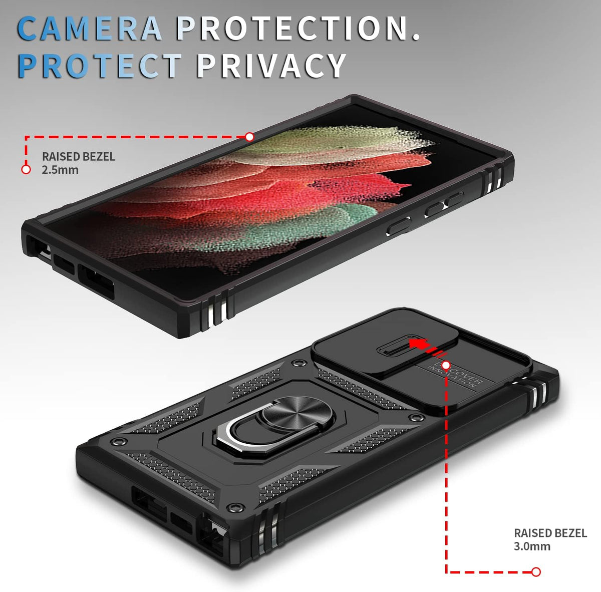 PC+TPU Shockproof  phone case  function for Samsung Galaxy S23 Ultra