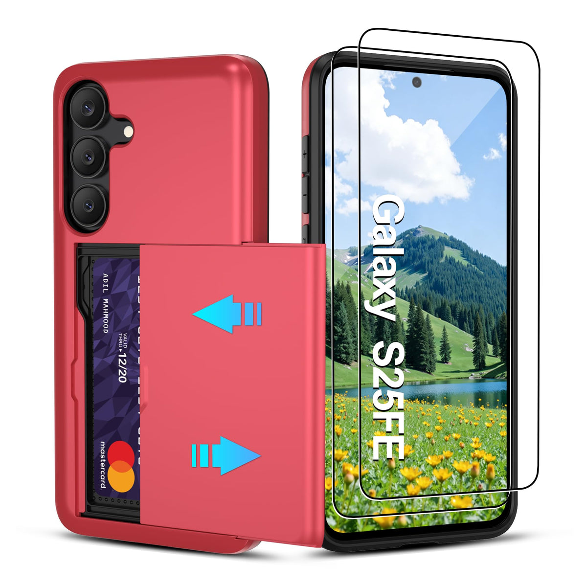 PC+silicone phone case with SIM card slot for Samsung Galaxy A56 5G