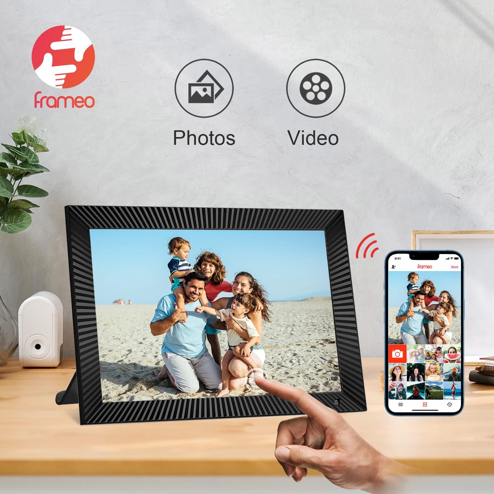 VEANXIN Frameo 10.1 Inch WiFi Digital Photo Frame