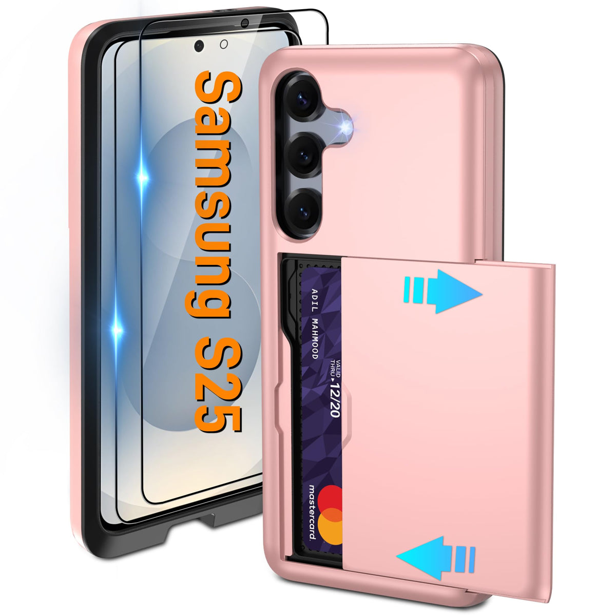 PC+silicone phone case with SIM card slot for Samsung Galaxy A56 5G