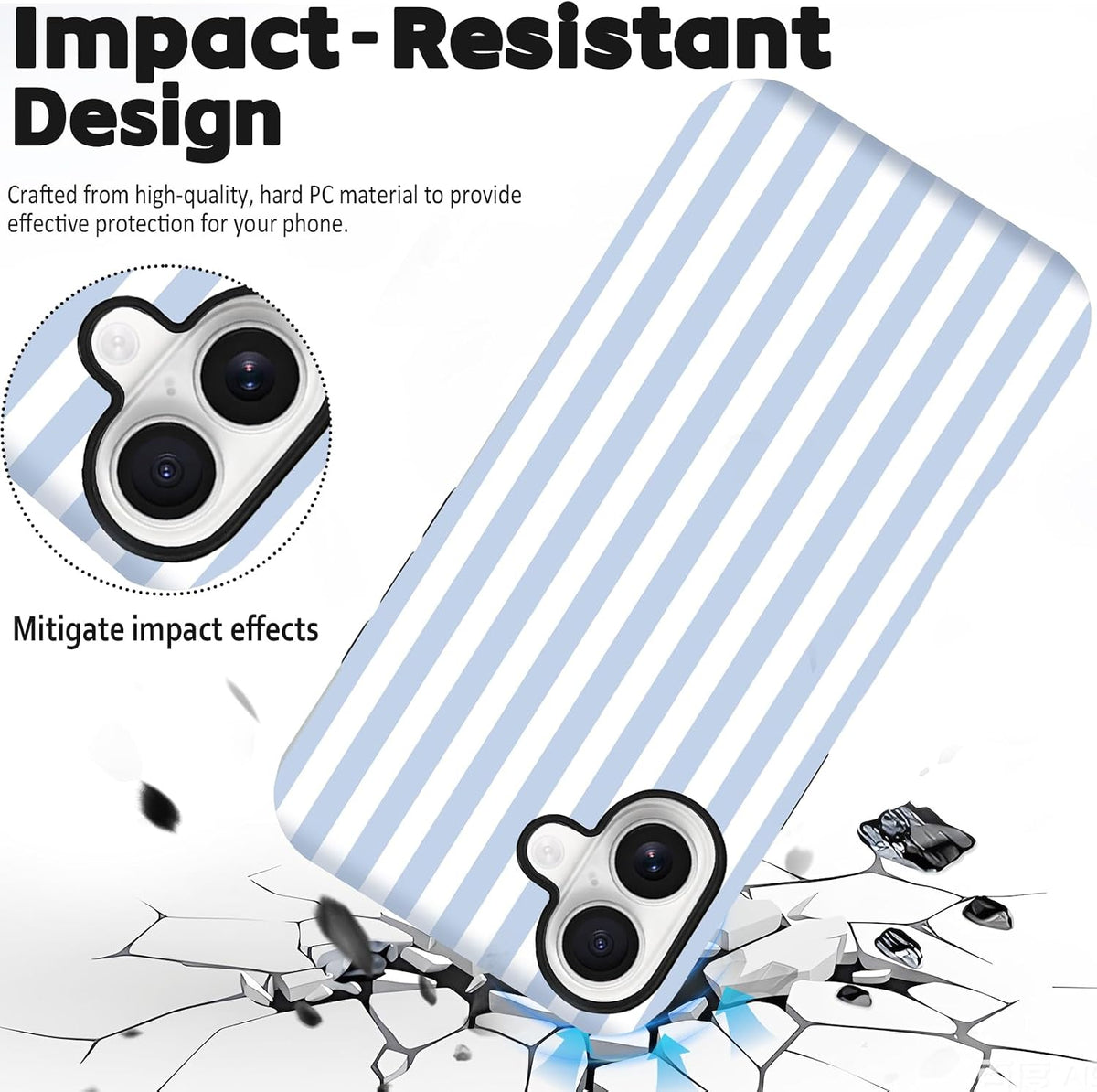 MagSafe (hard PC + silicone) compatible phone case for iPhone 17