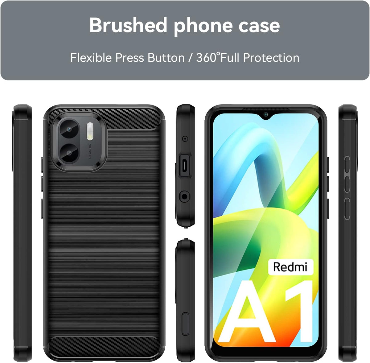 Shockproof TPU phone case for Xiaomi Redmi A1/A2