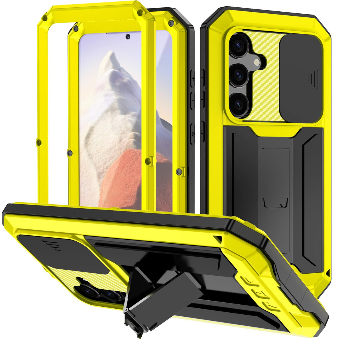 Metal protective case with screen protector for Samsung Galaxy S25 Ul