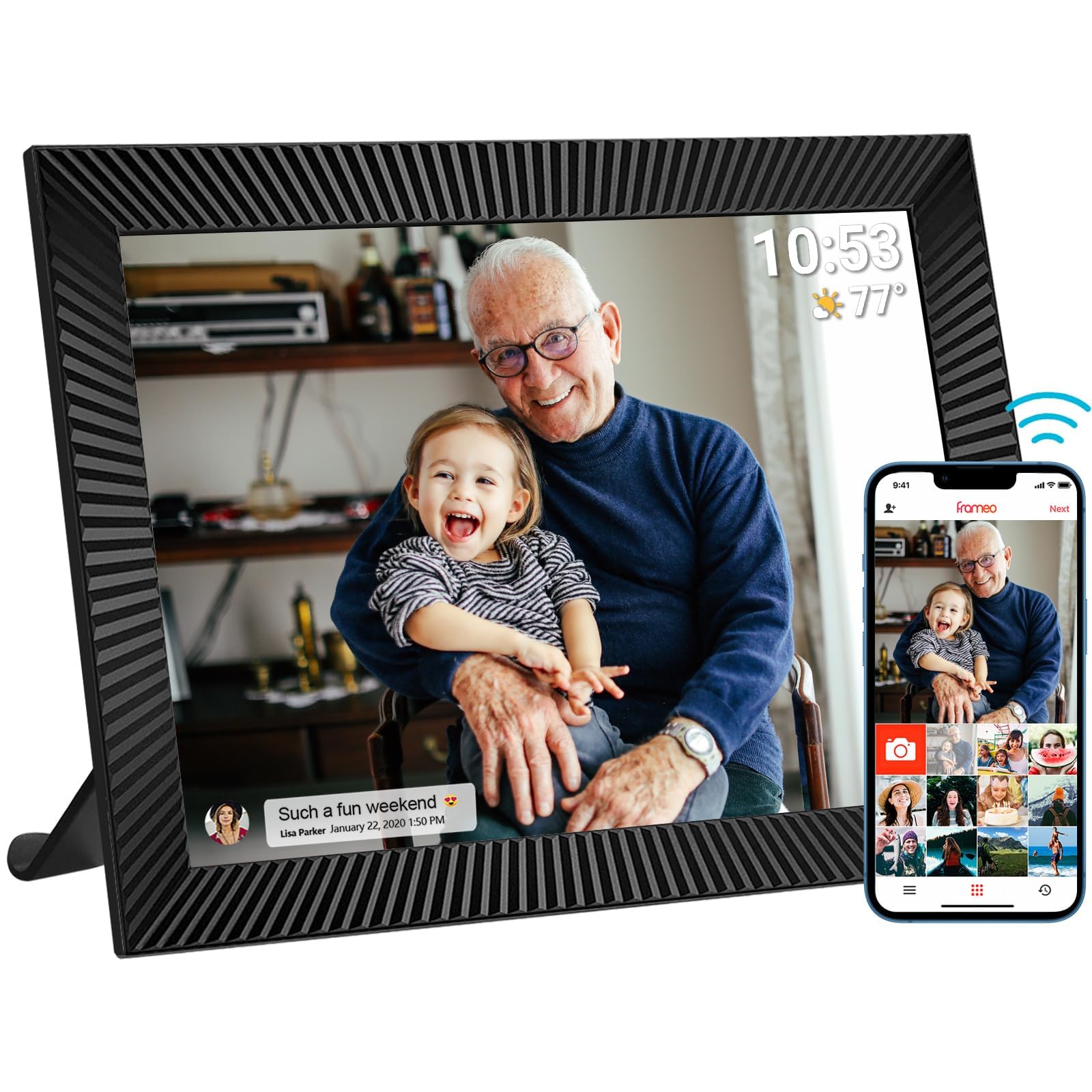 VEANXIN Frameo 10.1 Inch WiFi Digital Photo Frame
