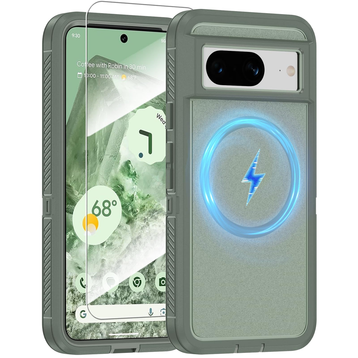 MagSafe Shockproof phone case for Google Pixel 8 Pro plus a screen pr