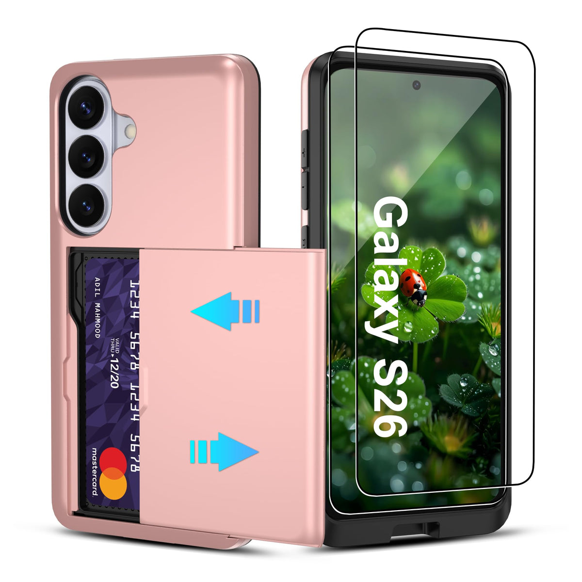 PC+silicone phone case with SIM card slot for Samsung Galaxy A56 5G