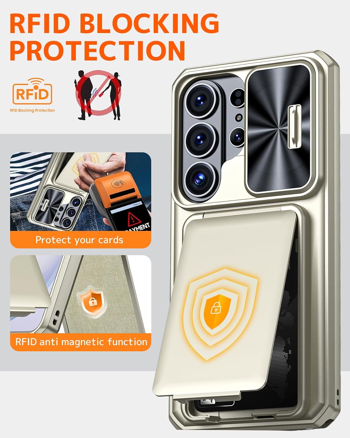 Samsung Galaxy S26 Ultra Wallet Case with RFID Blocking Technology