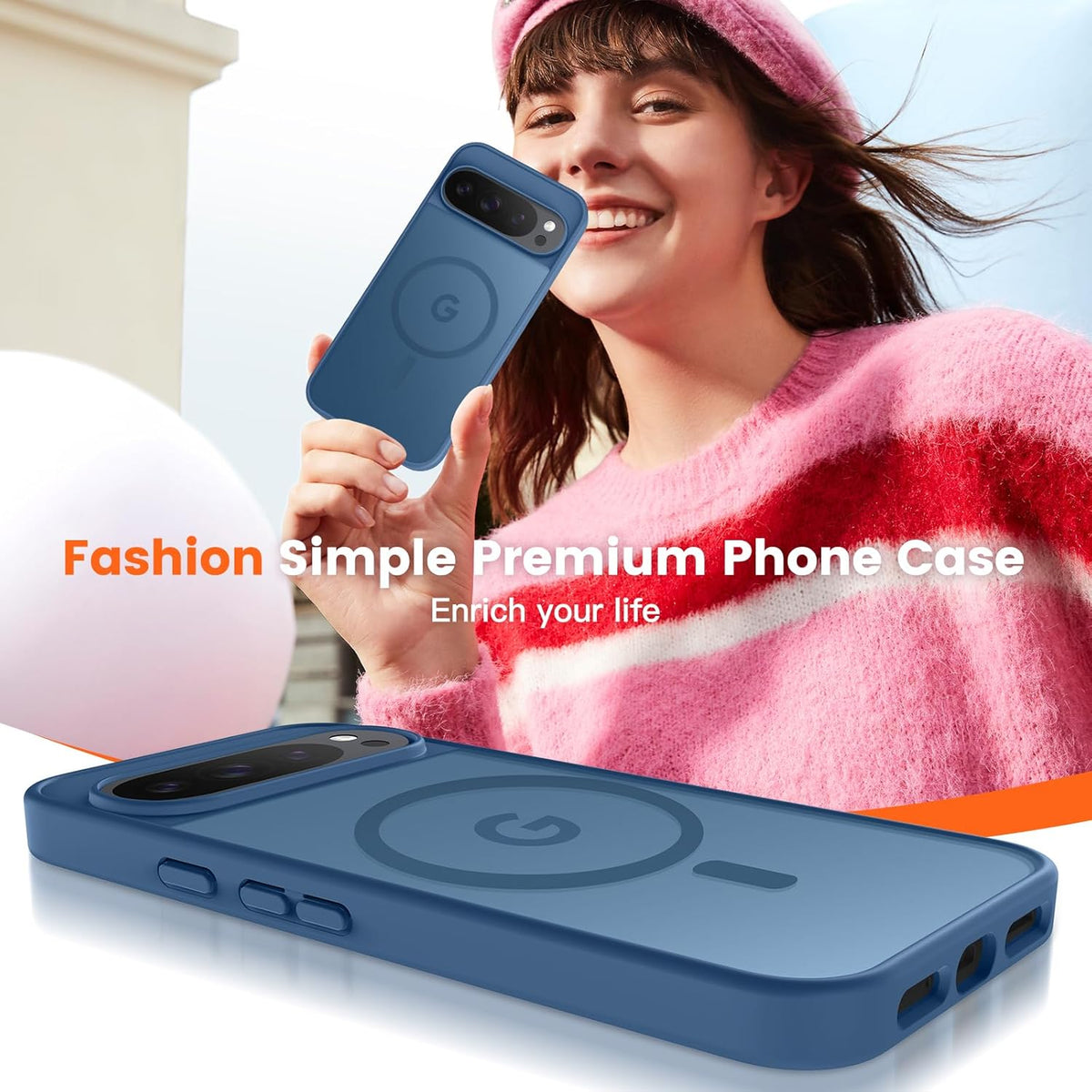 Magnetic shockproof phone case for Google Pixel 9/9 pro/9A/10/10 Pro