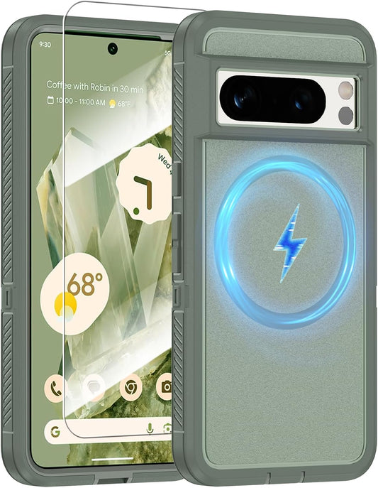 MagSafe Shockproof phone case for Google Pixel 8 Pro plus a screen pr