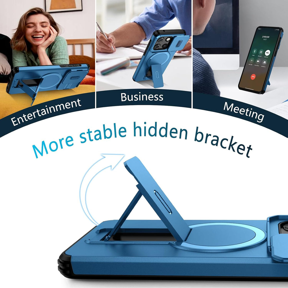 Magnetic shockproof phone case for Moto G Stylus 2025 (6.7-inch).