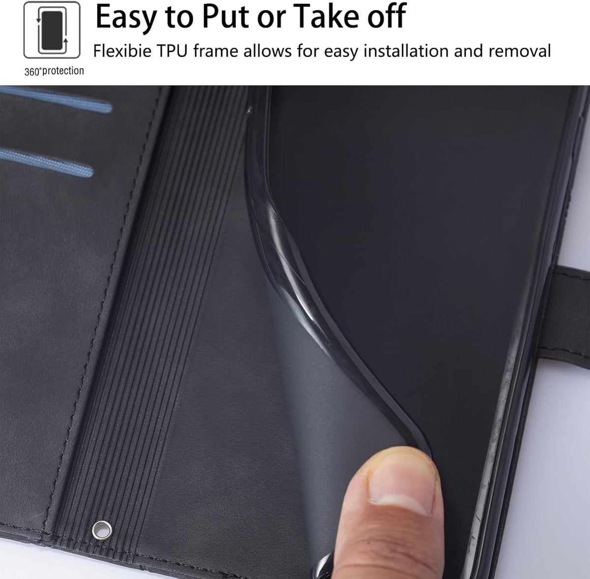 Faux PU leather business flip phone case for Xiaomi Redmi A5 4G