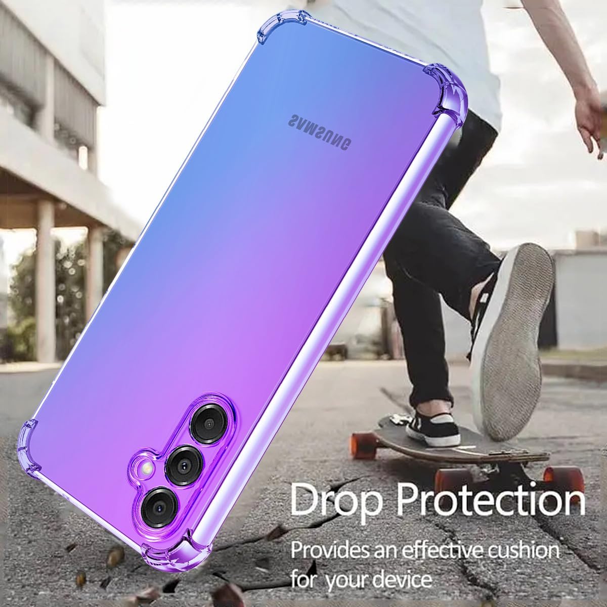 Gradient TPU Phone Case + Screen Protector for Samsung Galaxy A16 5G 