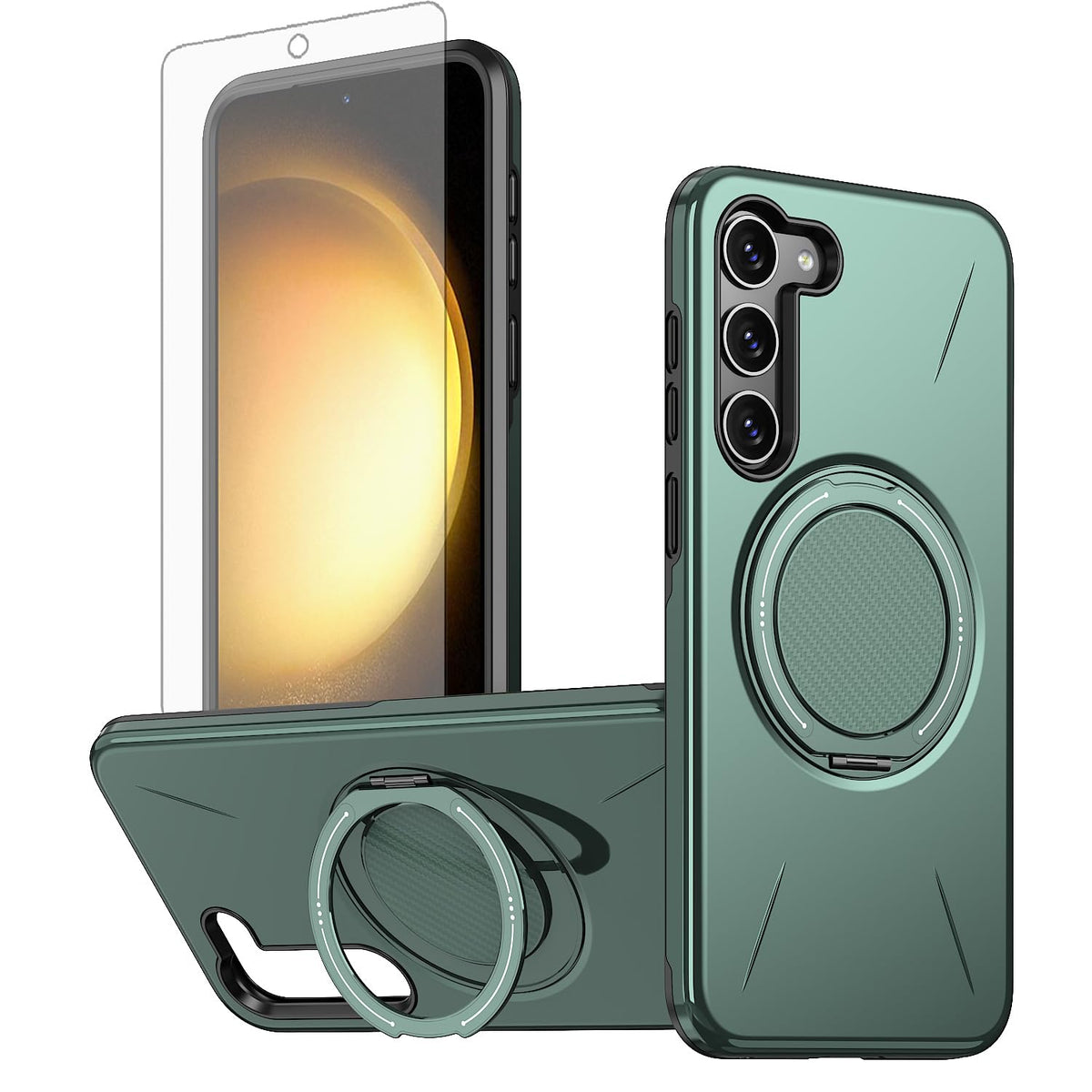 TPU+PC magnetic phone case for Samsung Galaxy S23 FE 5G with screen p