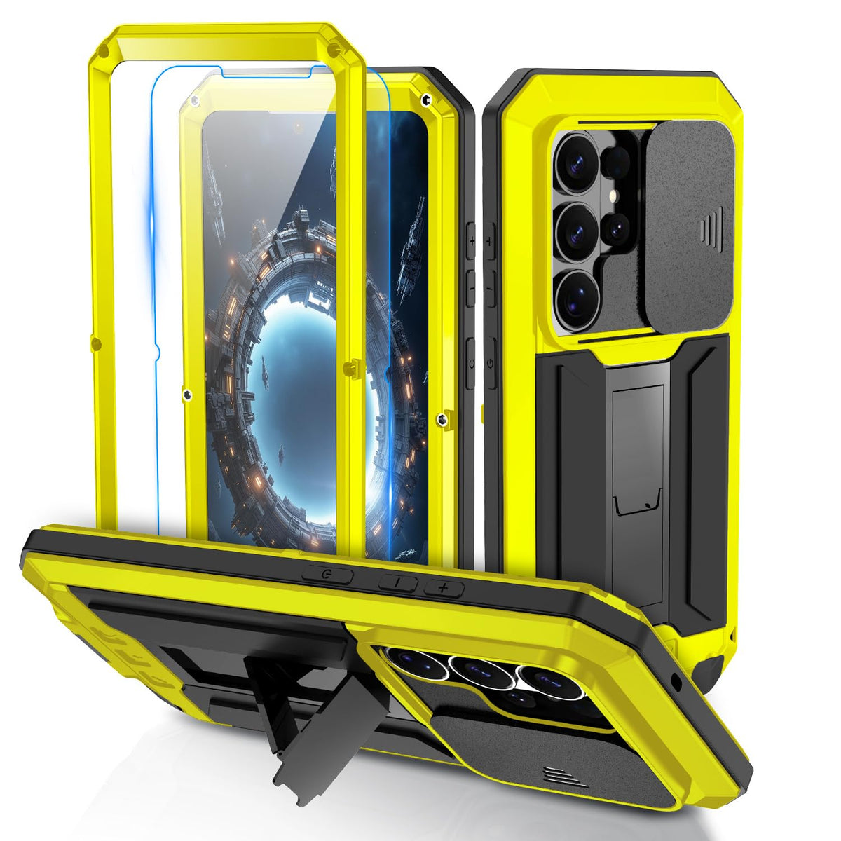 Metal protective case with screen protector for Samsung Galaxy S25 Ul