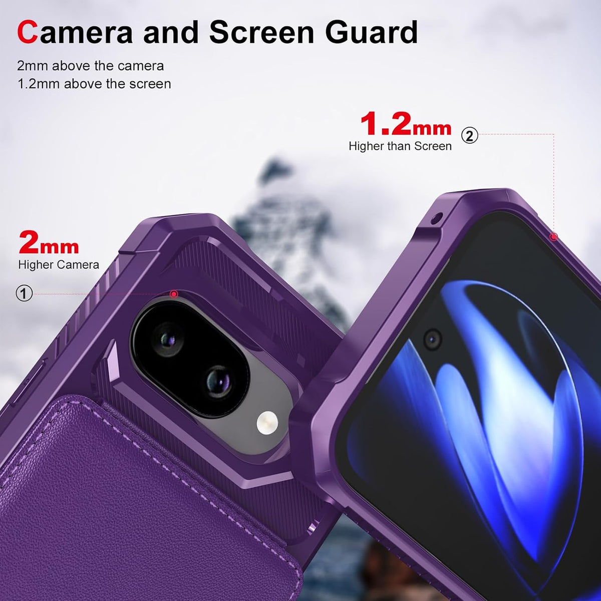 PU+TPU Shockproof Wallet Phone Case for Google Pixel 9a 