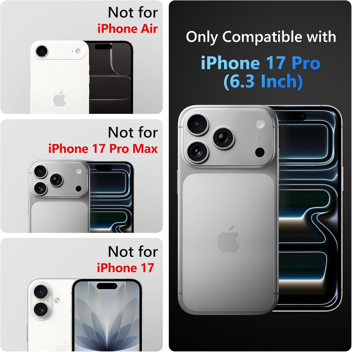 TPU+PC shockproof and drop-proof phone case with card slot for iPhone 17 Pro