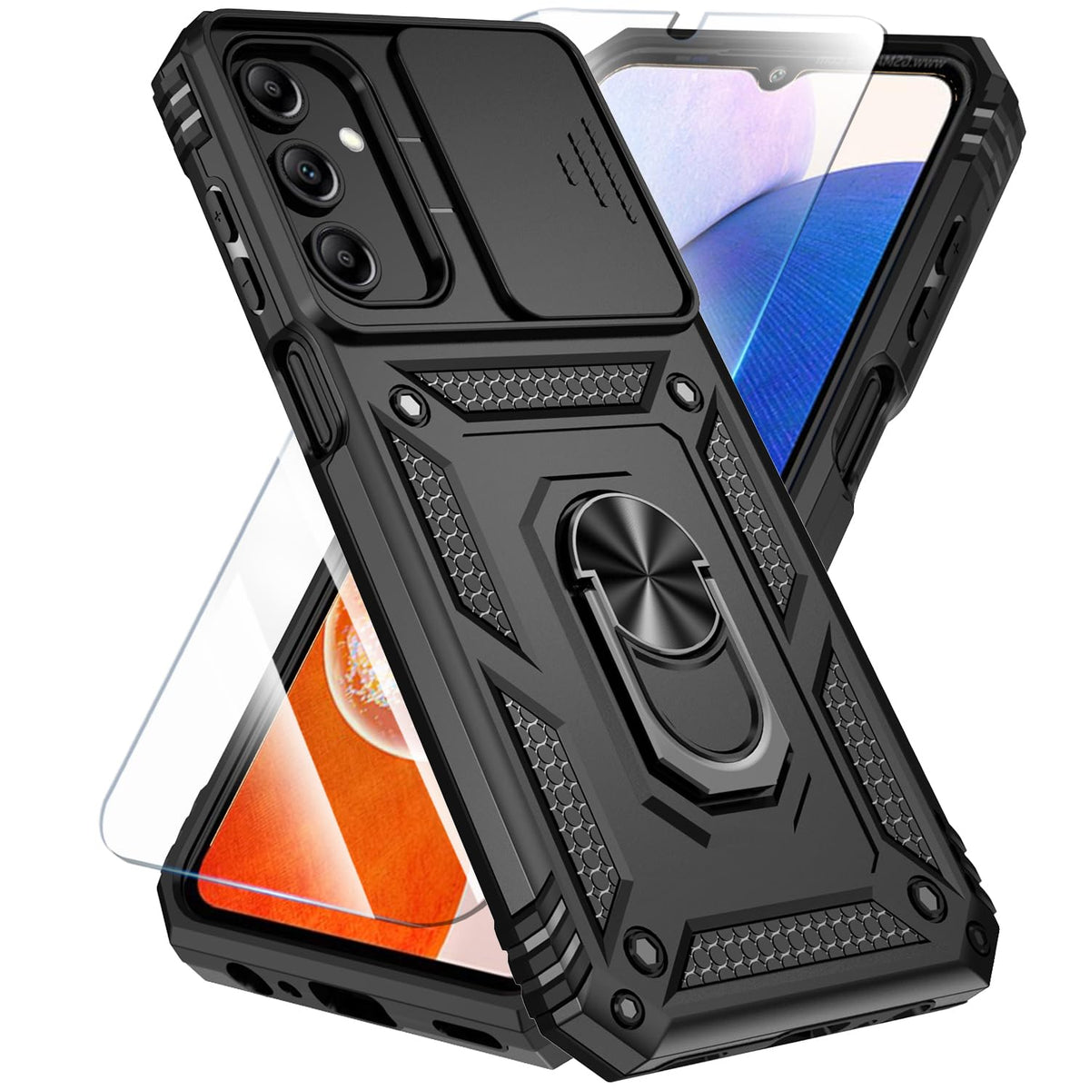 TPU+PC phone case and screen protector suitable for Samsung Galaxy A16 4G/5G