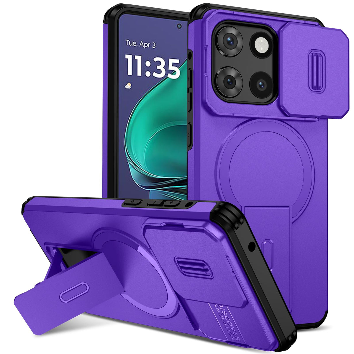 Magnetic shockproof phone case for Moto G Stylus 2025 (6.7-inch).