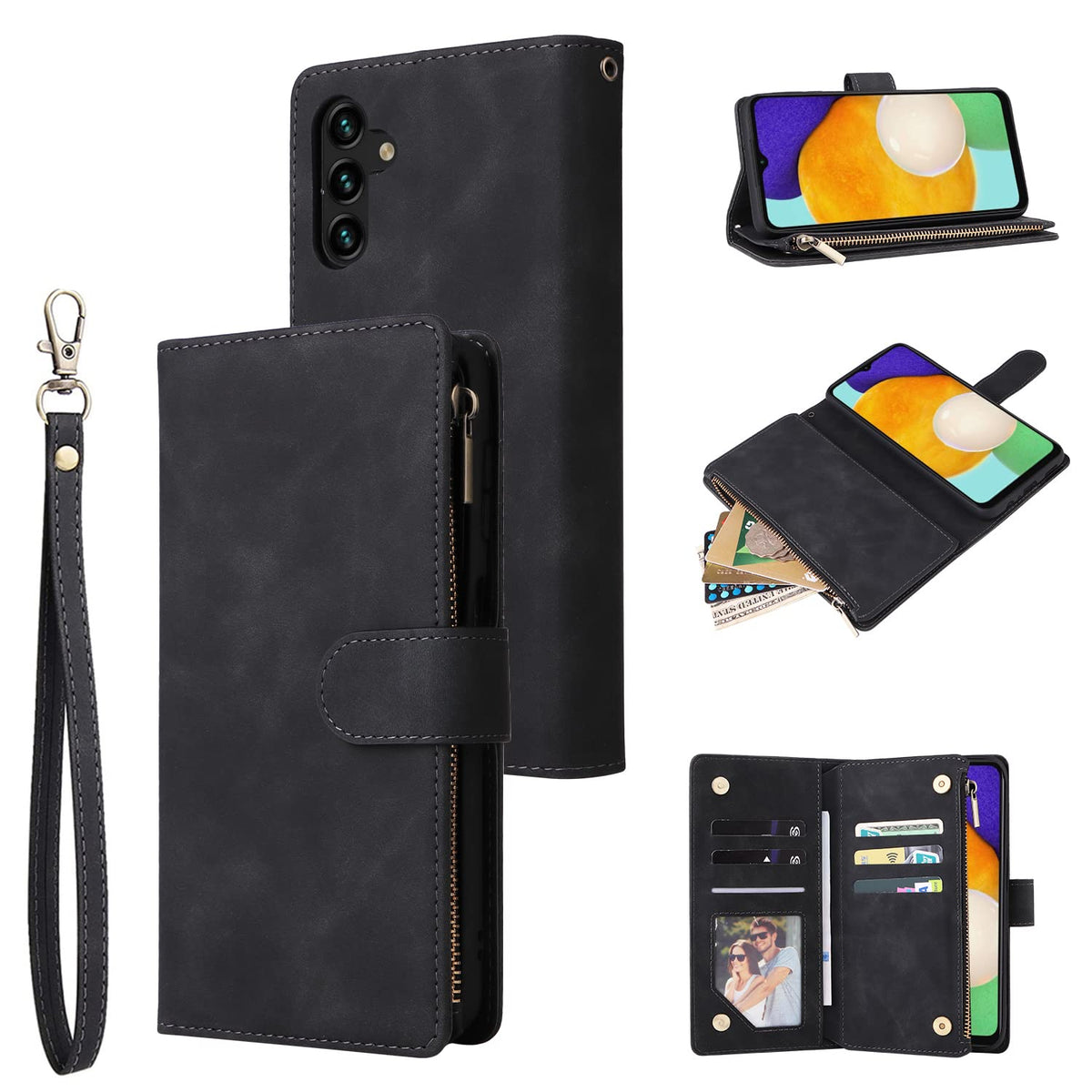 Leather phone case for Samsung Galaxy A15 4G/5G