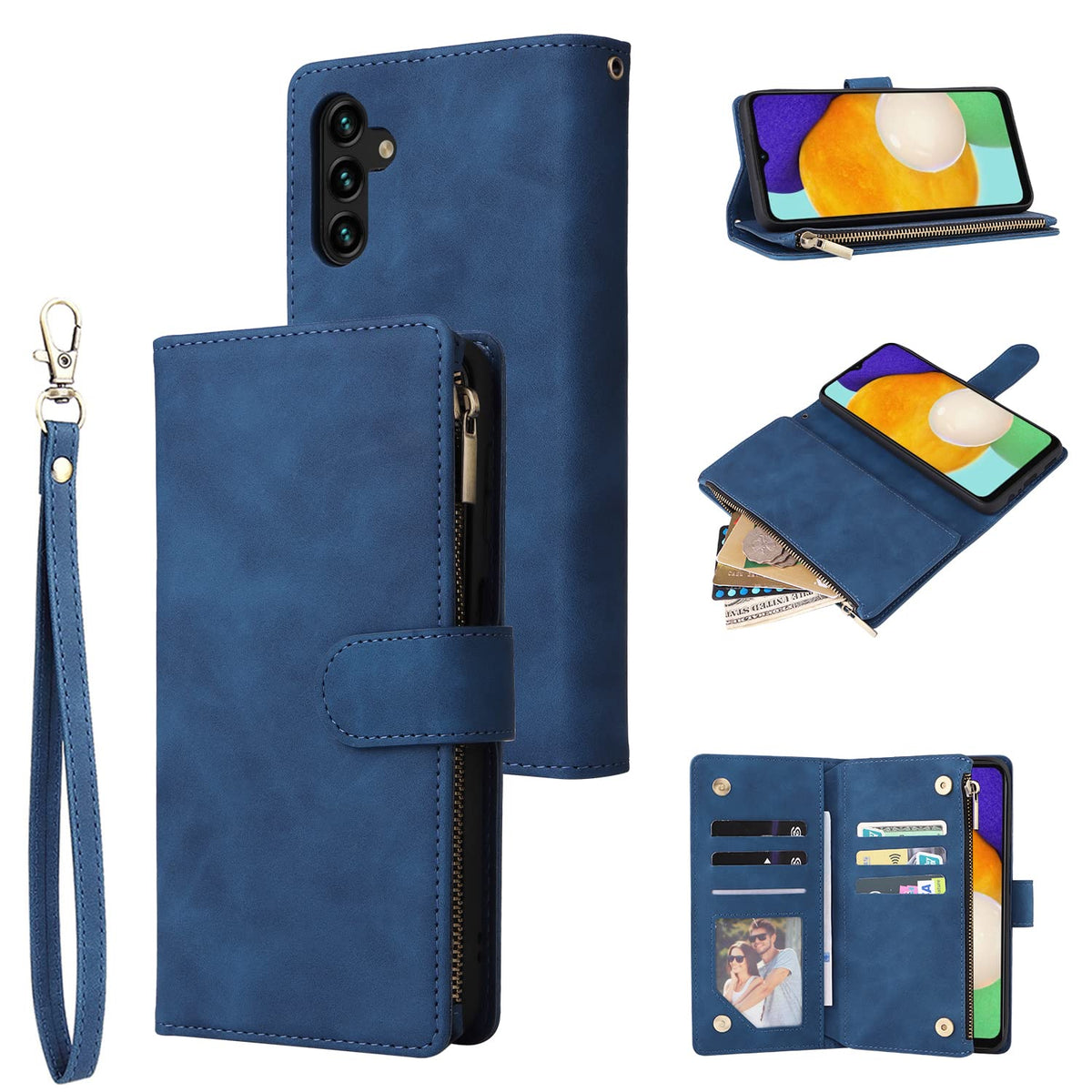 Leather phone case for Samsung Galaxy A15 4G/5G