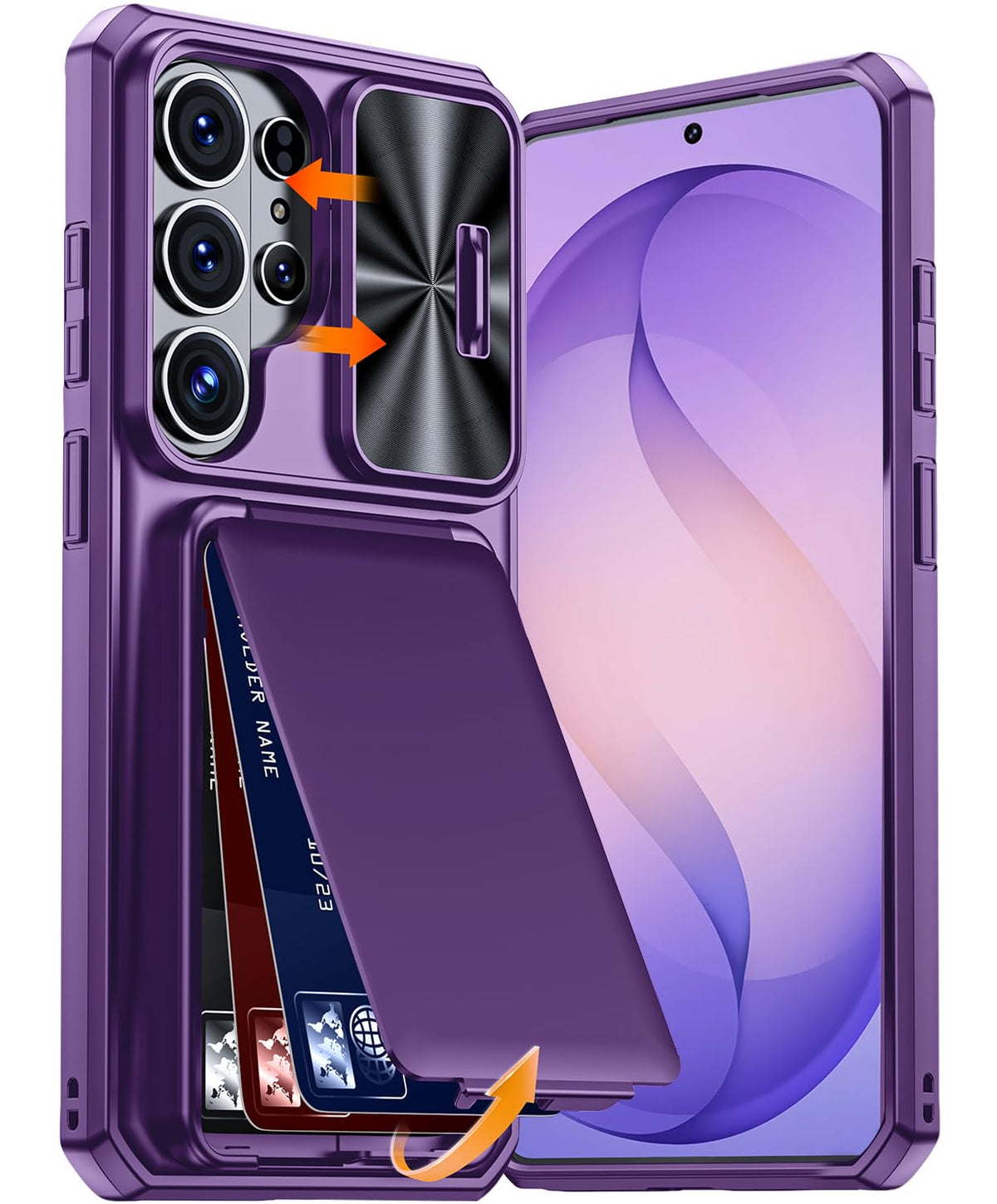 Wallet-style card slot phone case for Samsung Galaxy S26 Ultra