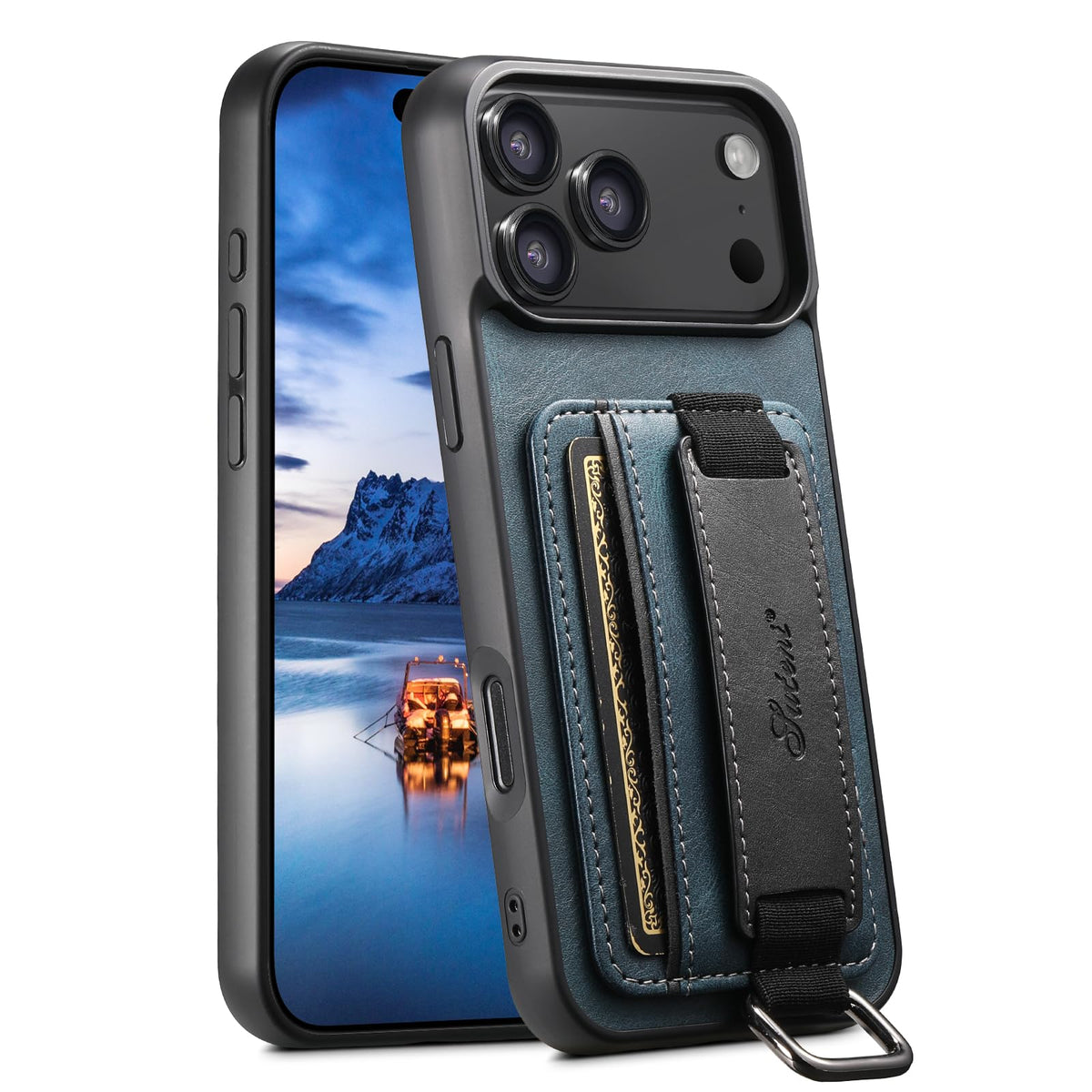 PU leather phone case with card slot for iPhone 17 Pro Max