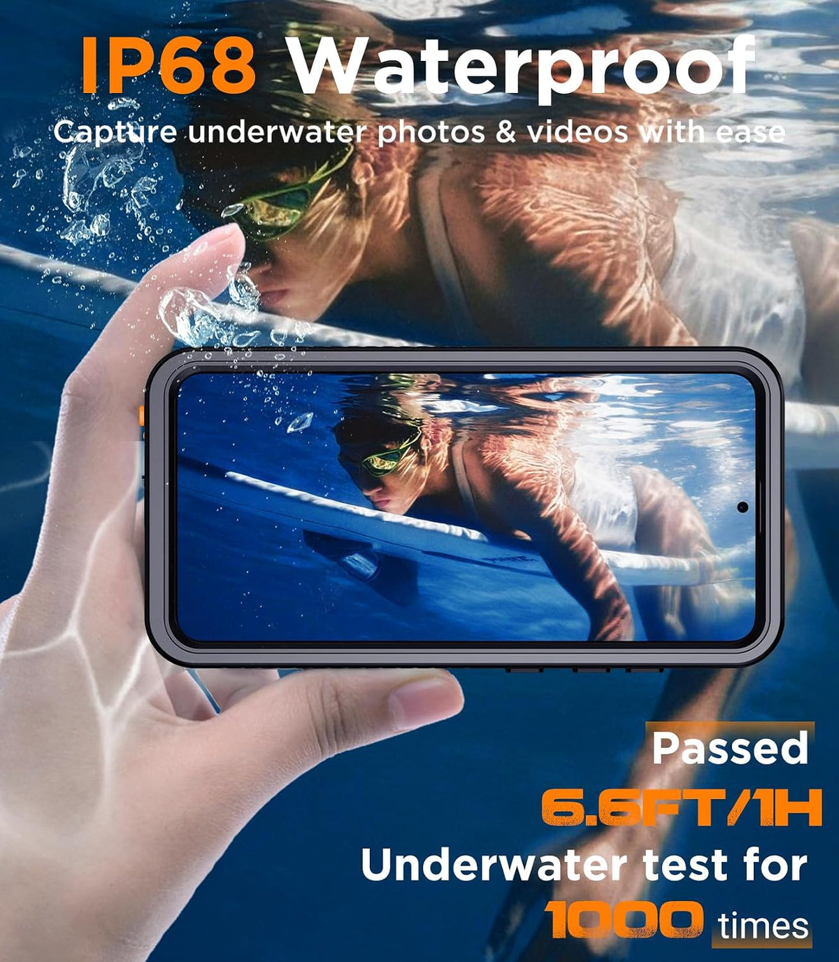 Military-grade shockproof and waterproof phone case for Samsung Galaxy S25