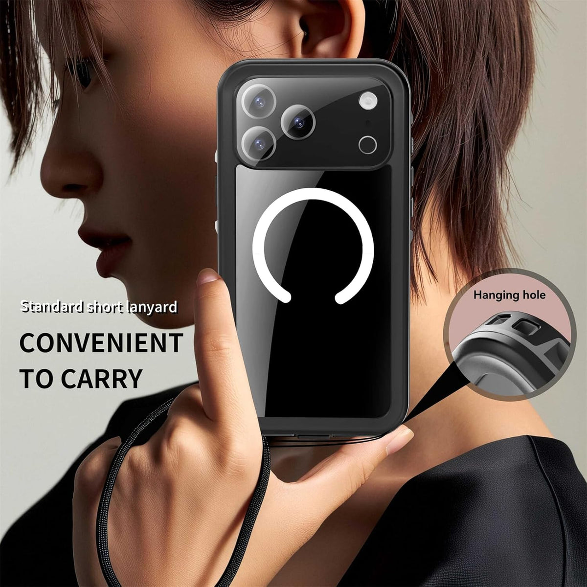 Waterproof phone case for iPhone 17 Pro Max/17 Pro/17 Air/17, compatible with MagSafe