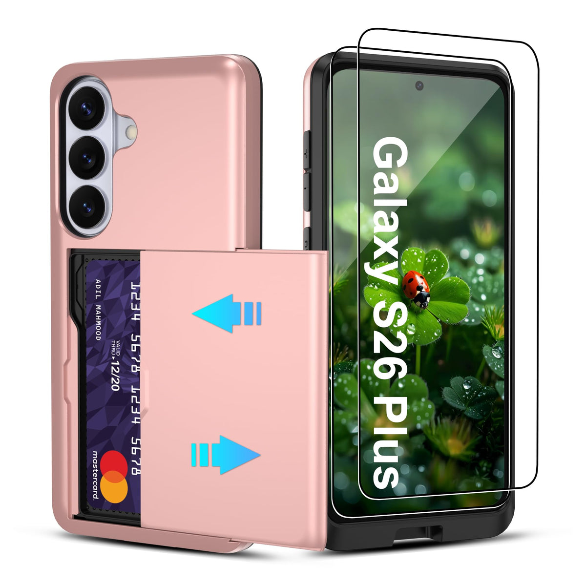 PC+silicone phone case with SIM card slot for Samsung Galaxy A56 5G