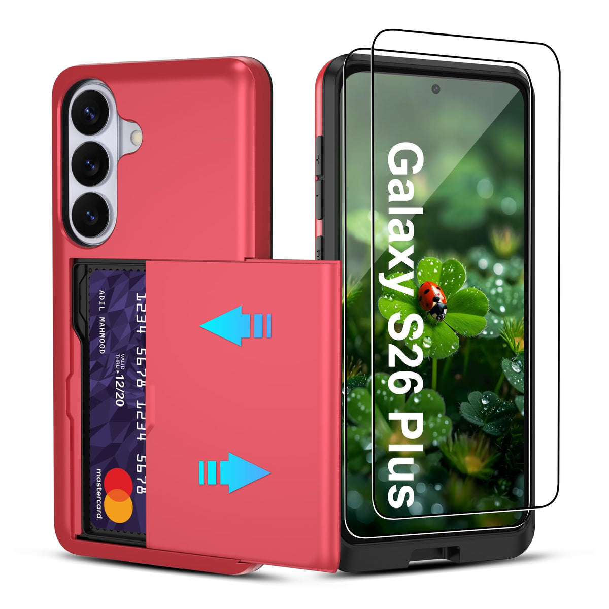 PC+silicone phone case with SIM card slot for Samsung Galaxy A56 5G