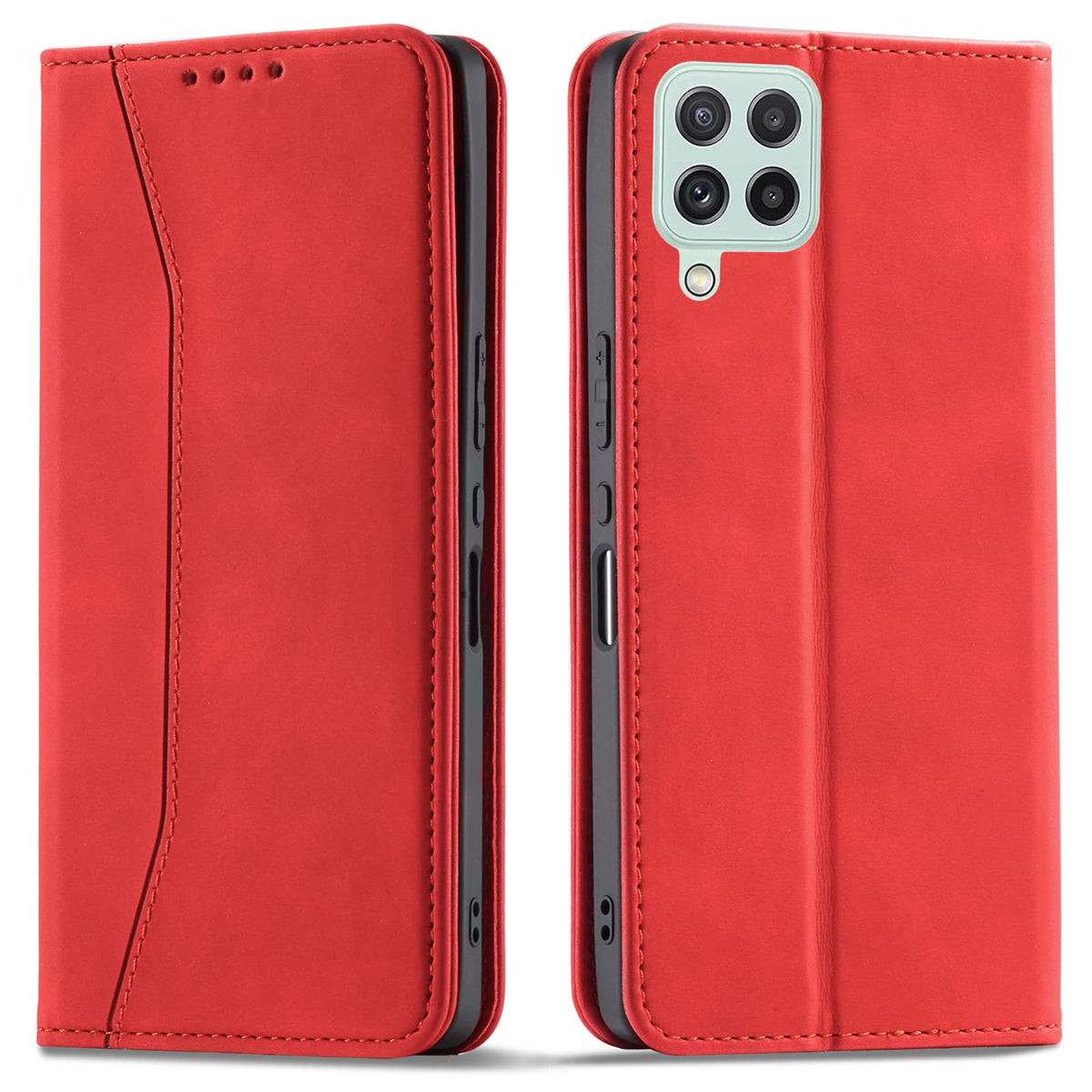 Magnetic genuine leather phone case for Samsung Galaxy S6