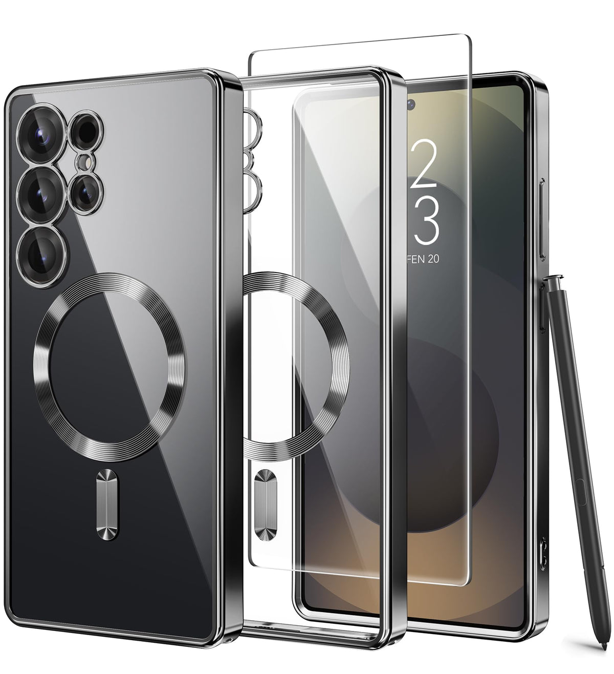 Magnetic phone case for Samsung Galaxy S25 Ultra, MagSafe compatible