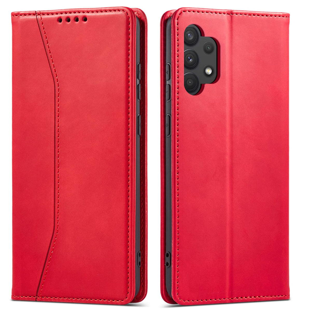 Magnetic genuine leather phone case for Samsung Galaxy S6