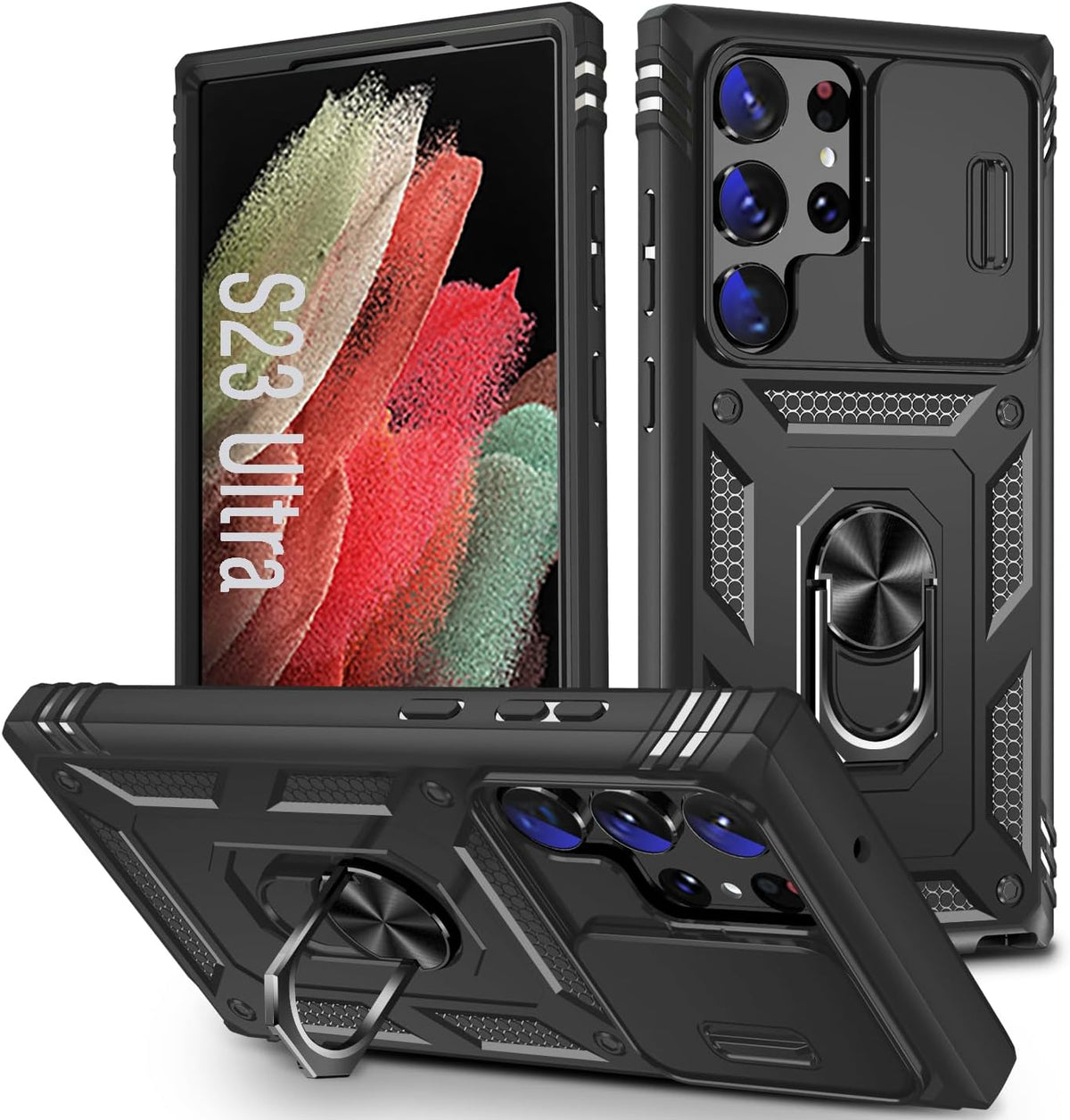 PC+TPU Shockproof  phone case  function for Samsung Galaxy S23 Ultra