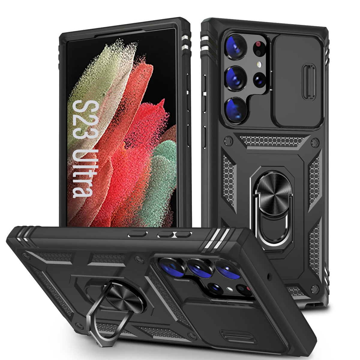 PC+TPU Shockproof  phone case  function for Samsung Galaxy S23 Ultra
