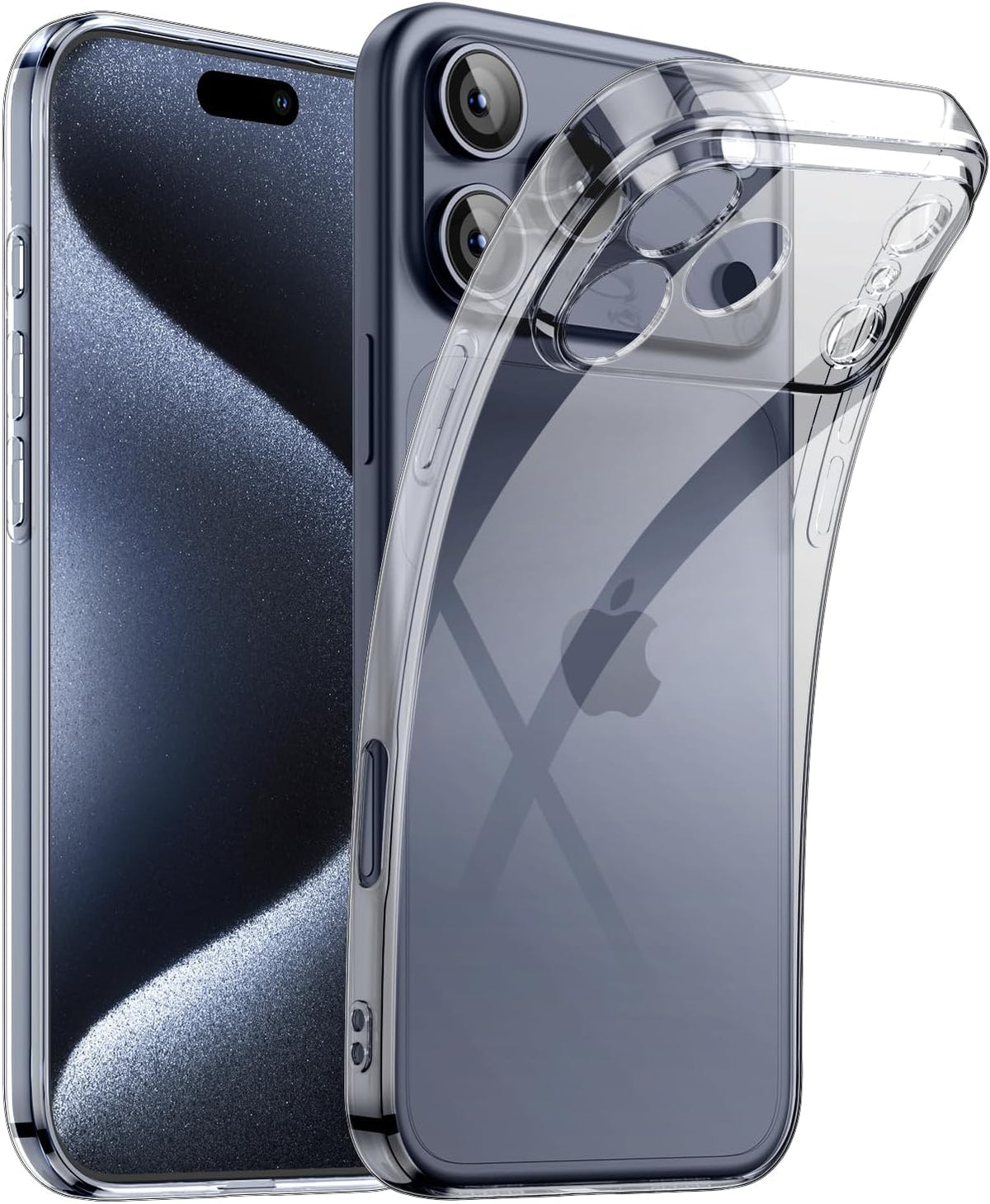 Shockproof anti-yellowing, transparent TPU phone case for iPhone 17 Pro Max