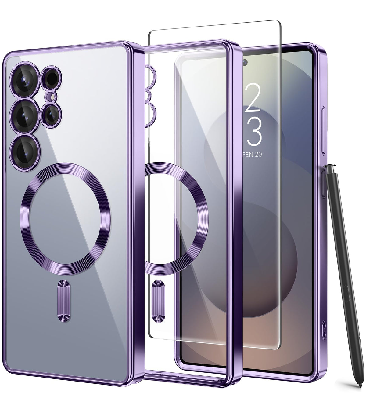 Magnetic phone case for Samsung Galaxy S25 Ultra, MagSafe compatible