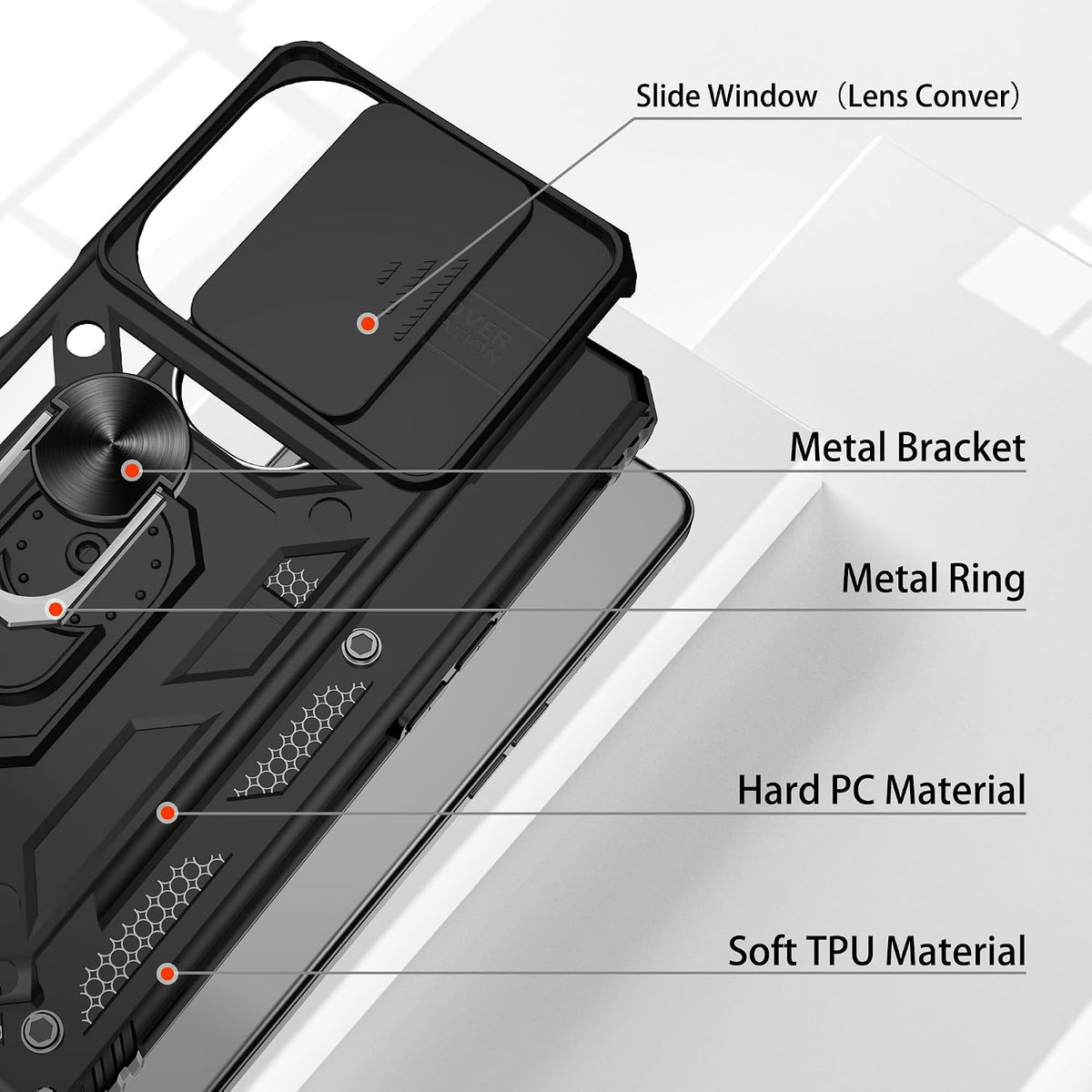 Military-grade shockproof phone case for OnePlus Nord N30 5G