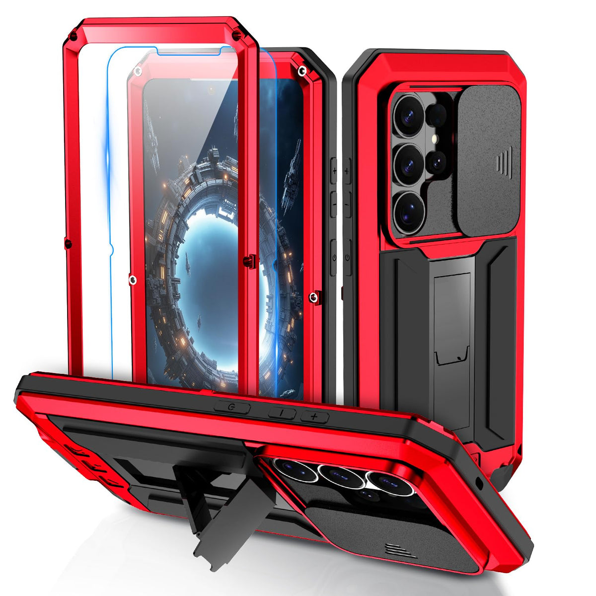 Metal protective case with screen protector for Samsung Galaxy S25 Ul