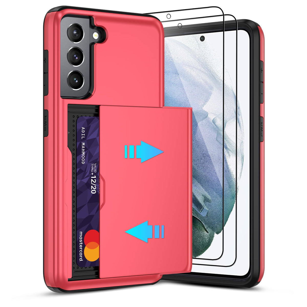 PC+silicone phone case with SIM card slot for Samsung Galaxy A56 5G