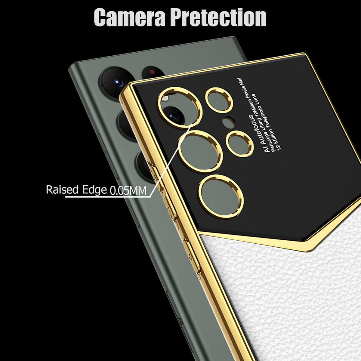 TPU Electroplated Leather Case For Samsung S23 Ultra | Shockproof 