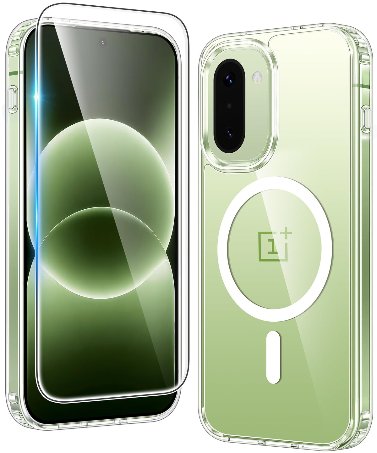 Shockproof magnetic clear phone case for OnePlus 15