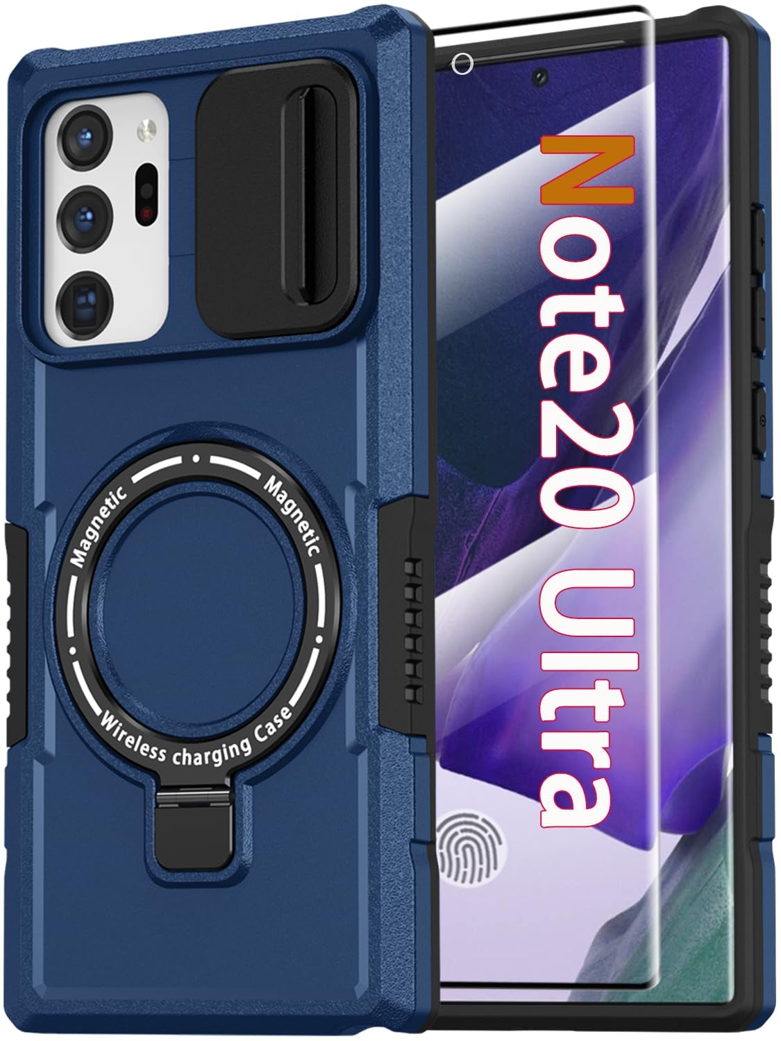 PC+TPU shockproof phone case for Samsung Galaxy S21 FE, includes 2 sc