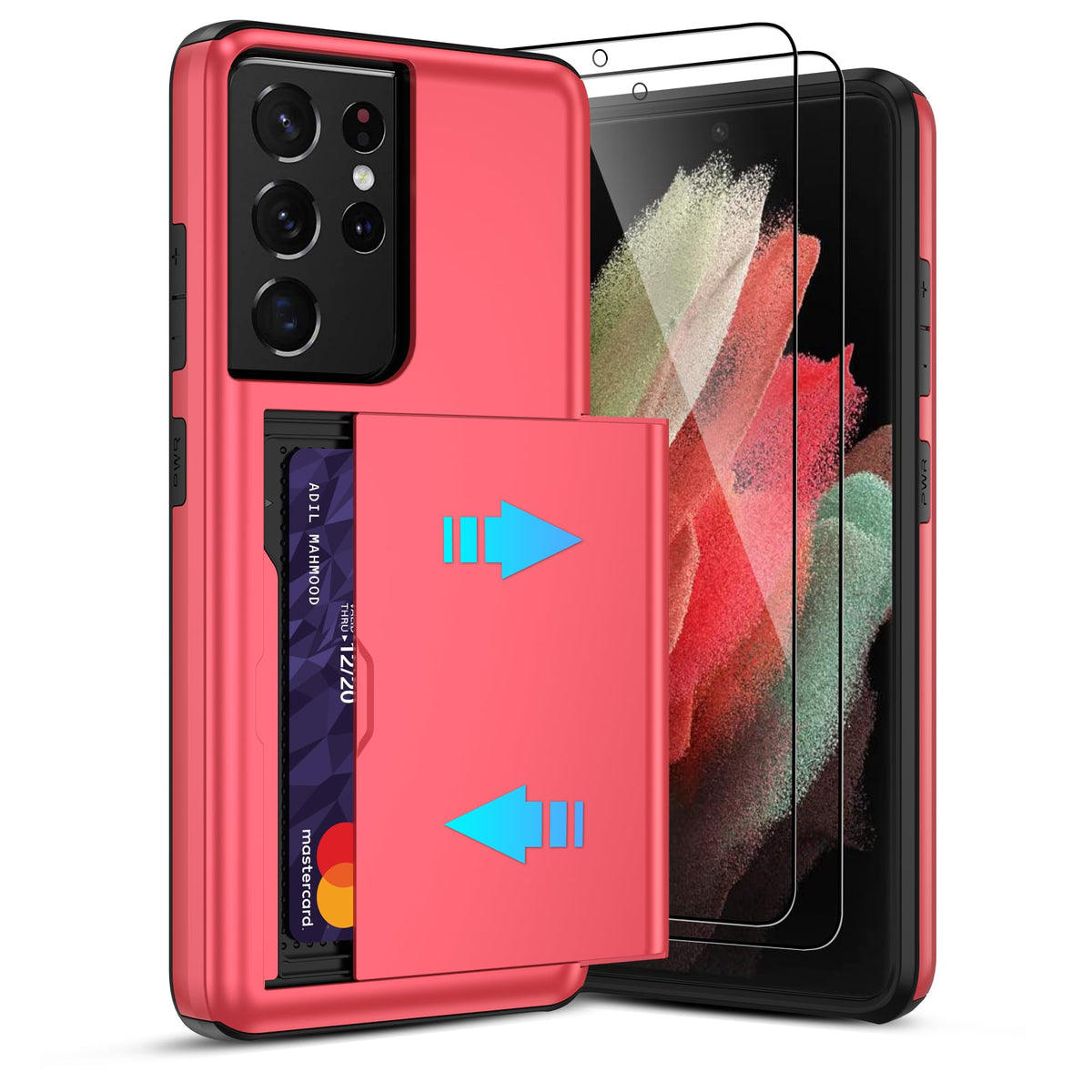 PC+silicone phone case with SIM card slot for Samsung Galaxy A56 5G