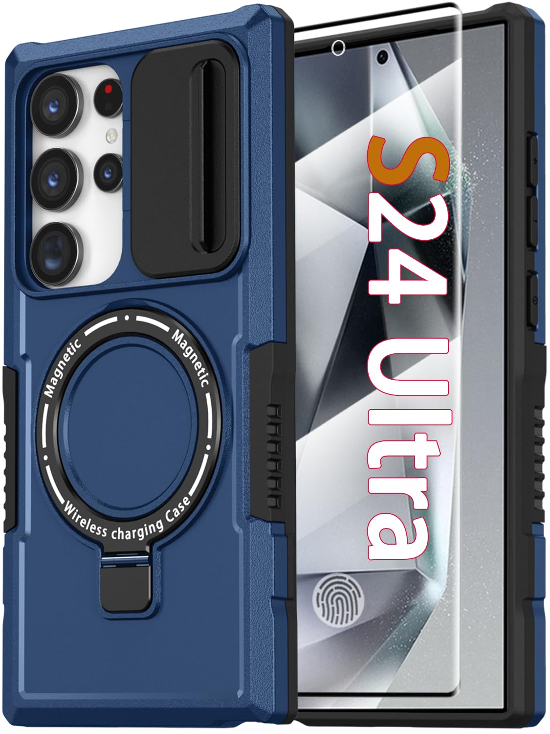 PC+TPU shockproof phone case for Samsung Galaxy S21 FE, includes 2 sc